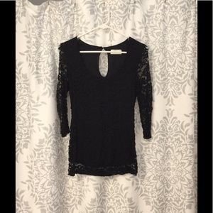 Stitchfix black lace top
