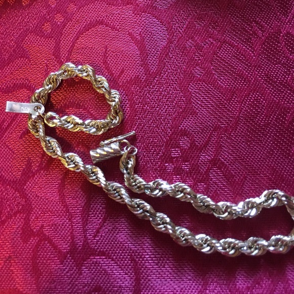 10k Gold Rope Bracelet - Picture 5 of 8