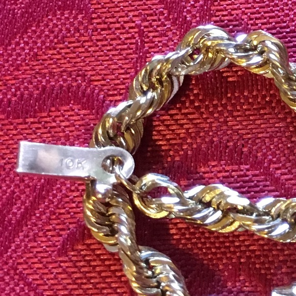10k Gold Rope Bracelet - Picture 6 of 8