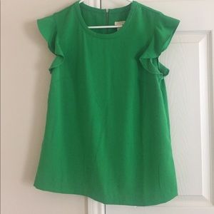 J. Crew Kelly Green Top