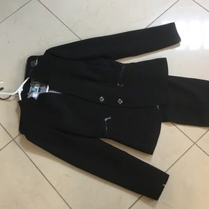 Tahari pin-striped suit