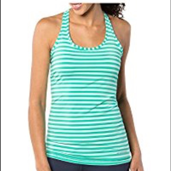 Brooks Bring It racerback tank creamsicle stripe - Picture 7 of 8