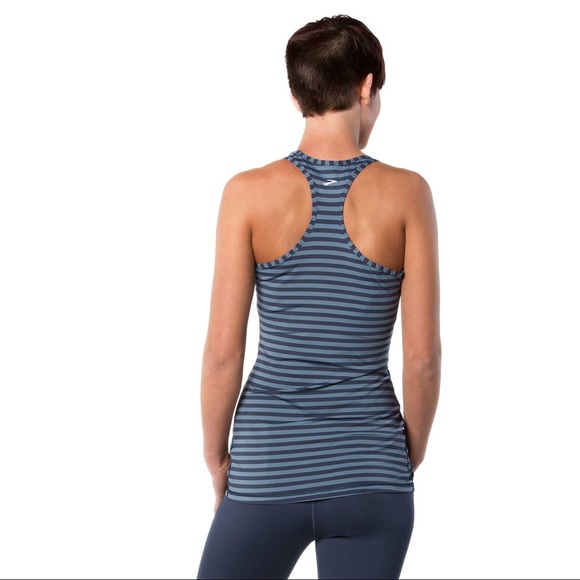 Brooks Bring It racerback tank creamsicle stripe - Picture 8 of 8