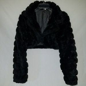 Faux Fur Crop Jacket