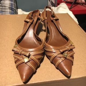 Tory Burch brown leather pumps Tory Burch brown leather pumps