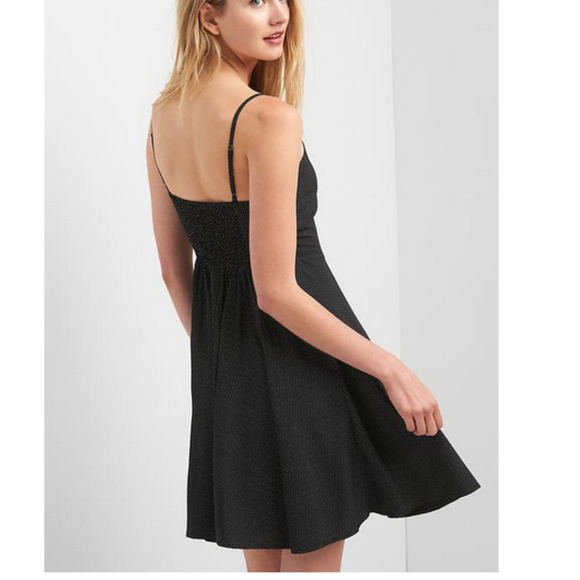 NWT GAP Polka Dot Spegettie Strap Dress Size L - Picture 7 of 7