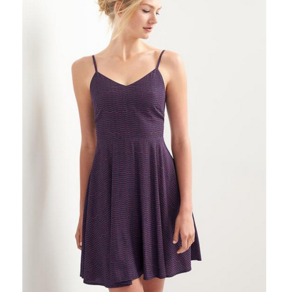 NWT GAP Polka Dot Spegettie Strap Dress Size L - Picture 1 of 7