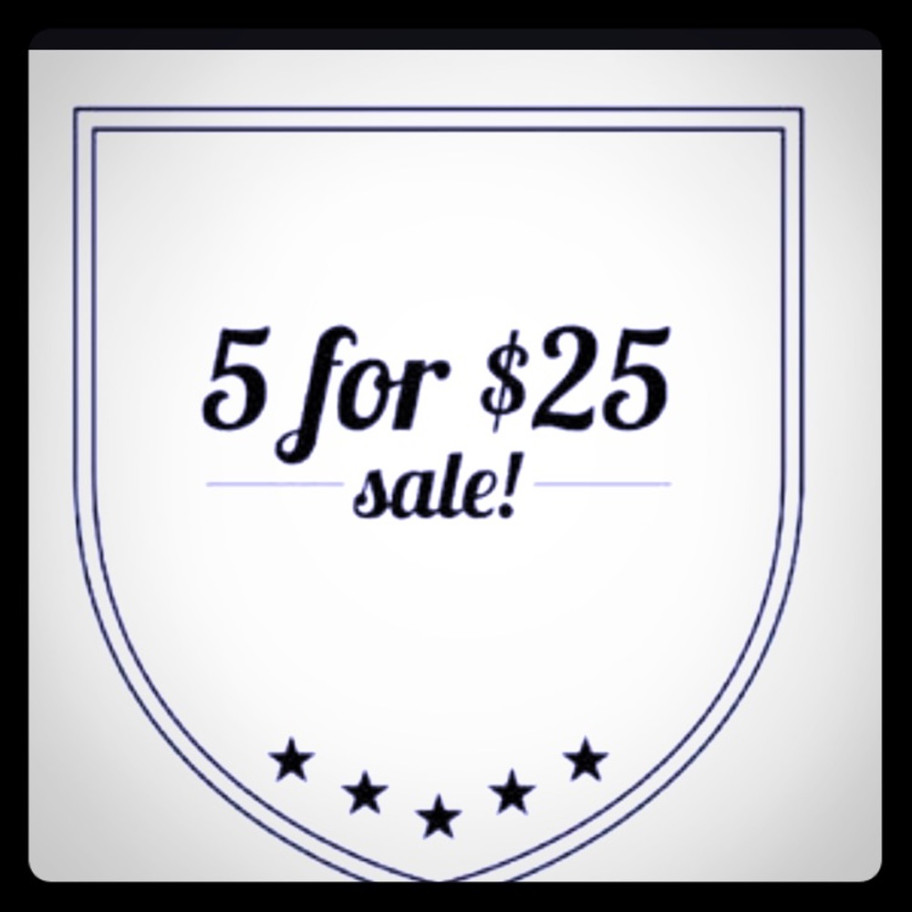 💕💕 5 FOR 25 SALE💕💕