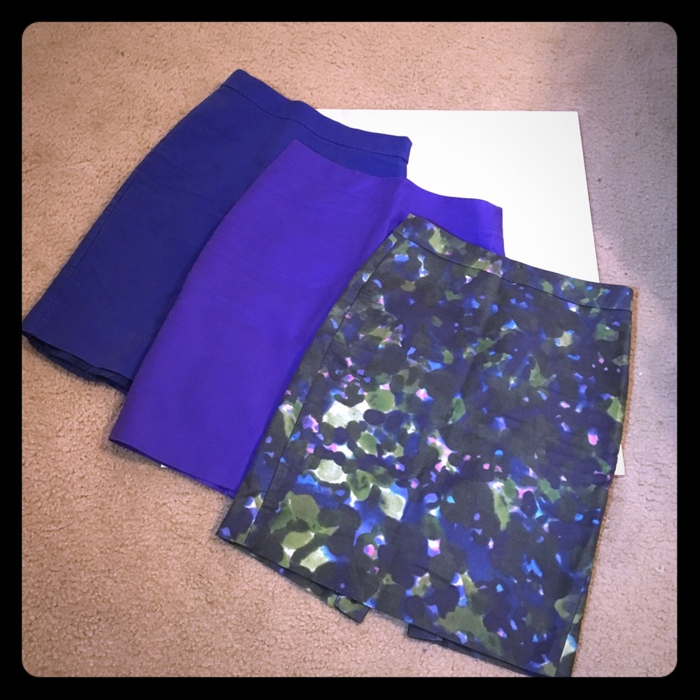 J Crew Pencil Skirt Bundle Sz 0