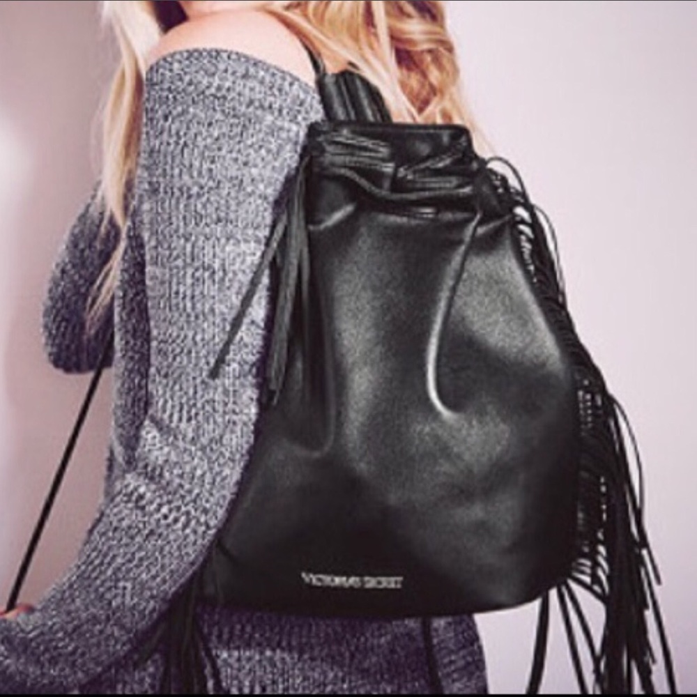 NWOT Victoria's Secret 2015 Black BackPack