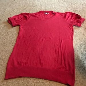 Banana Republic Pink Short Sleeve Sweater