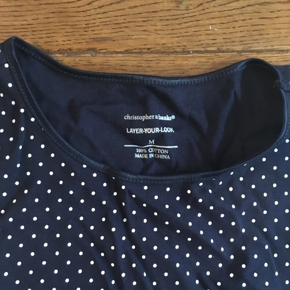 Christopher & Banks Navy Tank Top - Picture 2 of 2