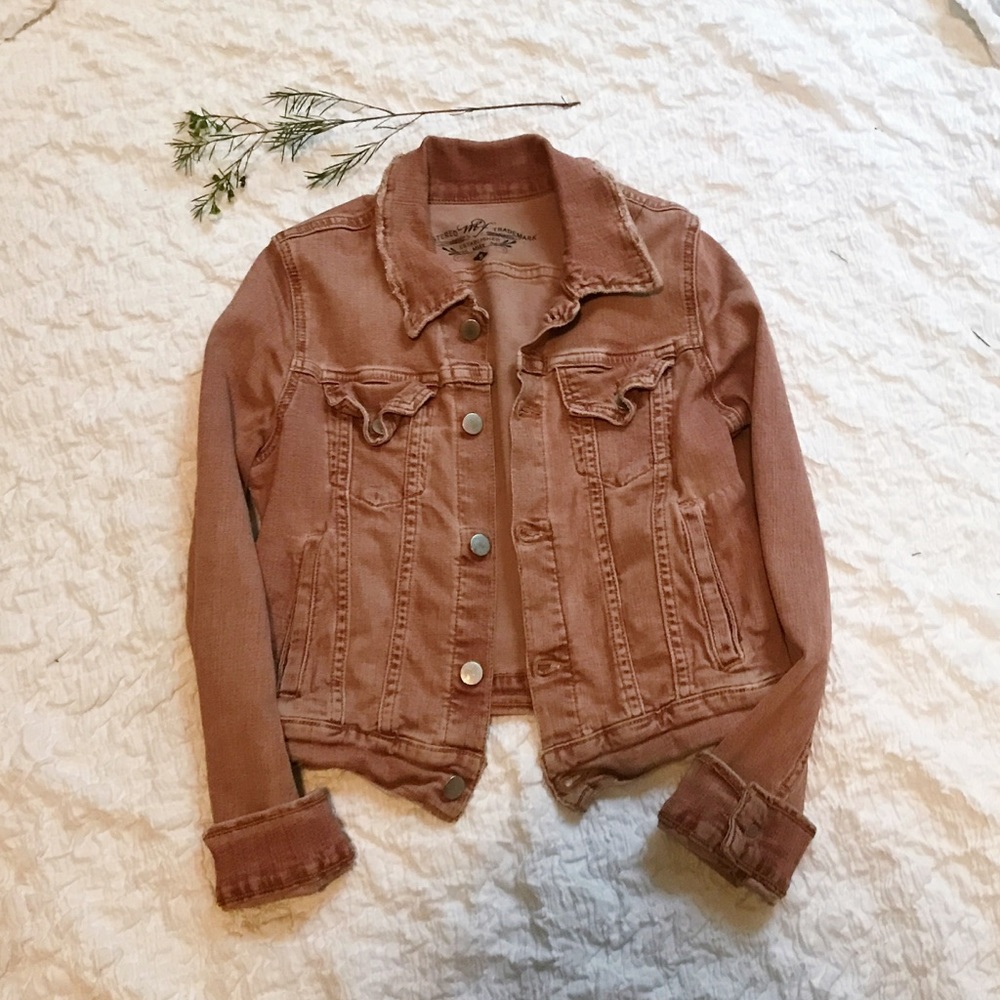 FREE PEOPLE Vintage Distressed Jean Jacket