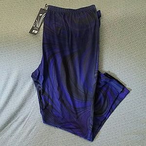 NWT Lily purple/black swirl print leggings size 3X