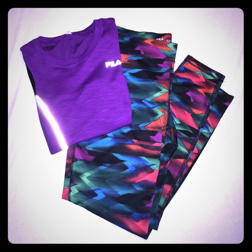 Retro FILA Long Running Pants