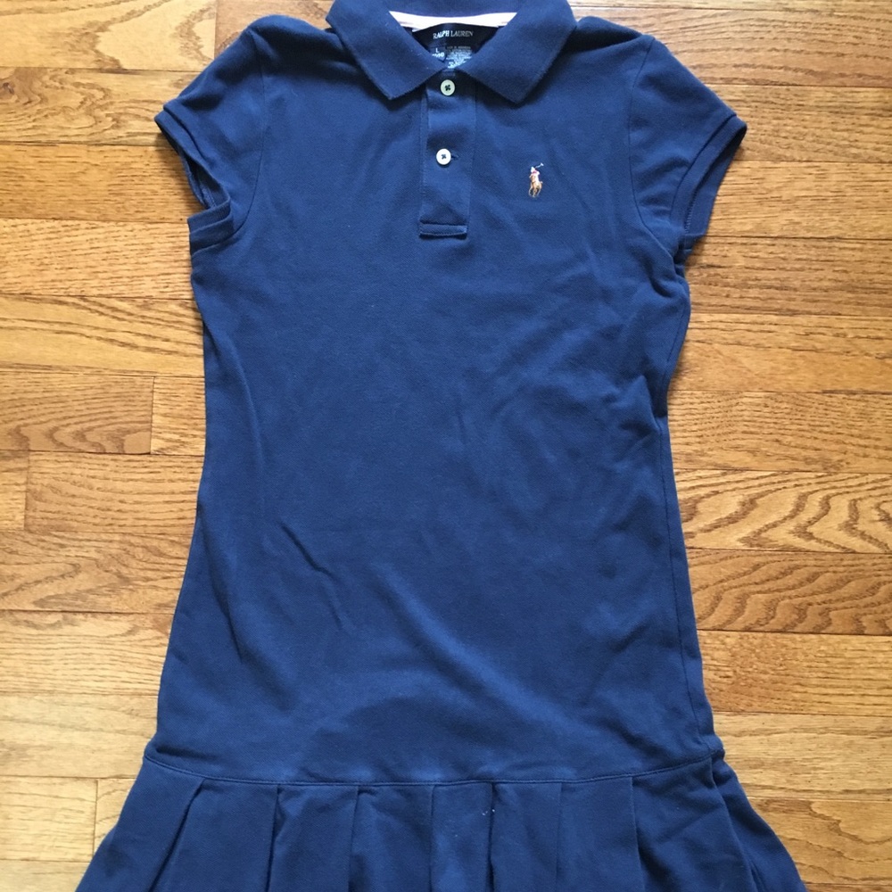 NWOT Girls Polo Ralph Lauren Navy Blue Dress  12