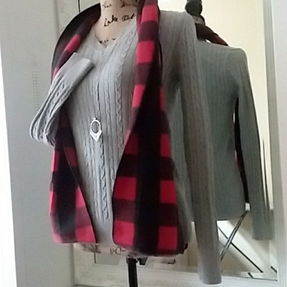 100% cotton grey sweater