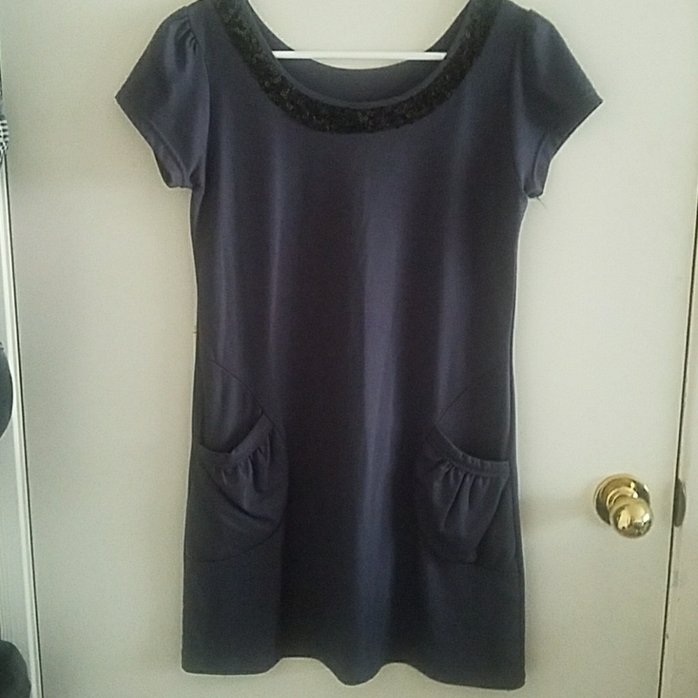 Grey pocket dress