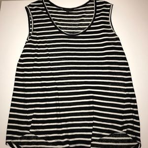 Black and white striped Banana Republic Tank