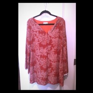 Sugar Lips Dress w/ Crochet Bell Sleeves