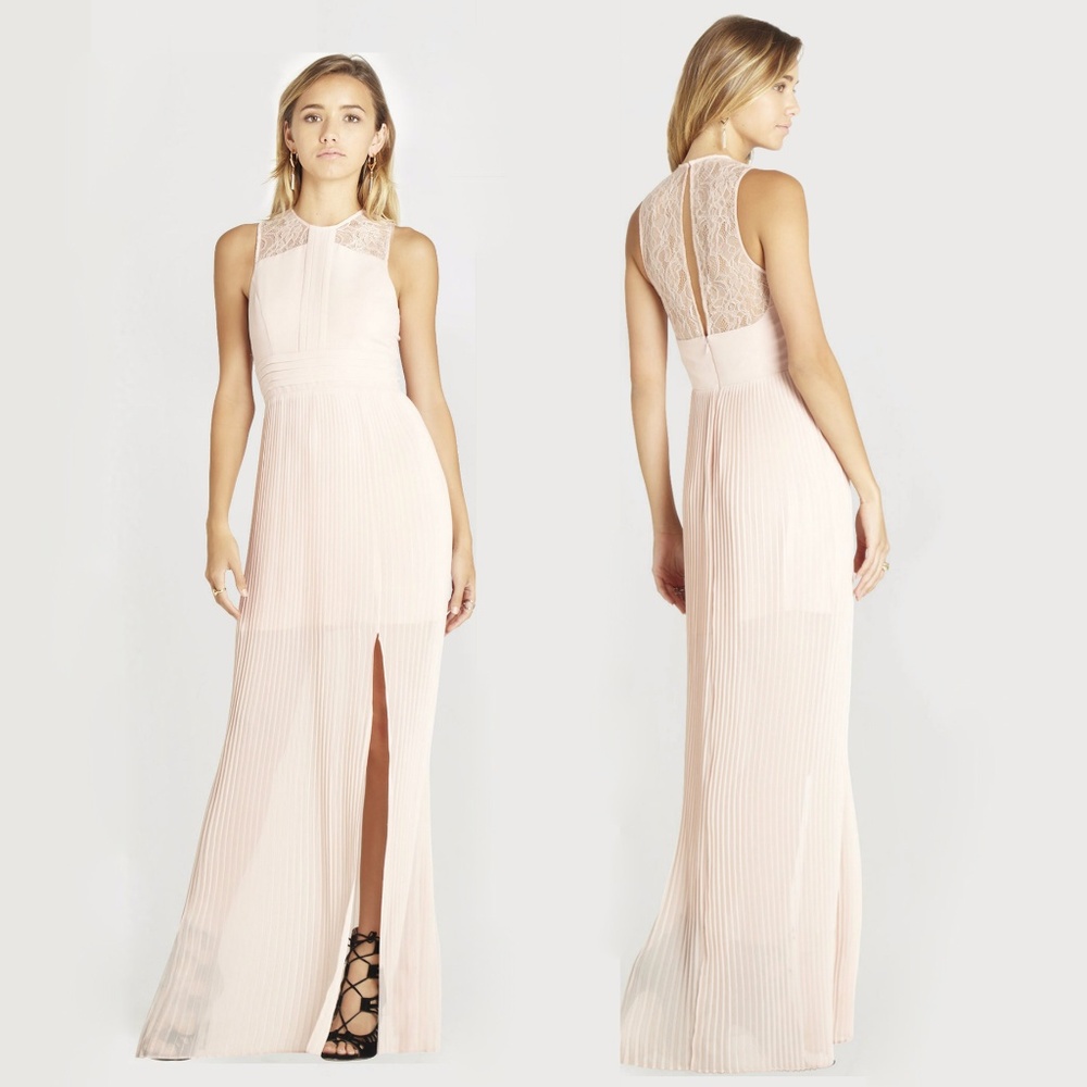 BCBGeneration Long Pleated Gown