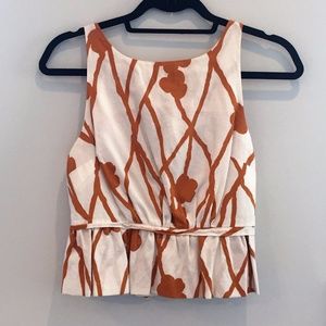 Anthropologie | Tie Back Crop Top | 0