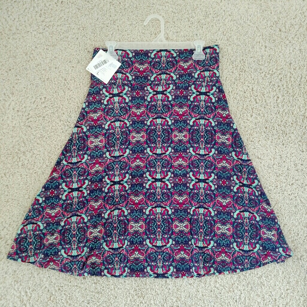NWT Lularoe Azure Large Multi Color Skirt
