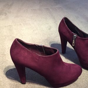 Marc Fisher Plum Booties