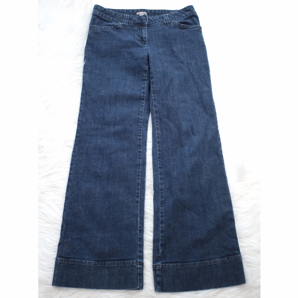 J Jill Womens Jeans Sz 6 Wide Leg Trouser Style