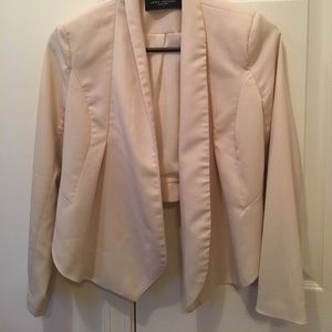 Cream Akira Cropped Blazer