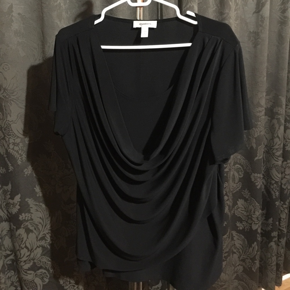 Dress Barn black cowl top