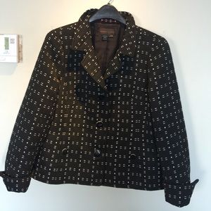 Nina McLemore Black/white accent Suit Jacket