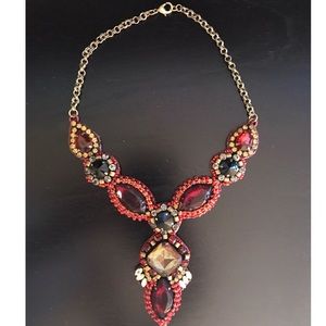 Anthropologie tribal statement necklace