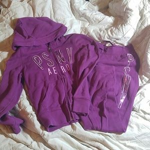 P.S. Aeropostale girls size 8 sweatsuit