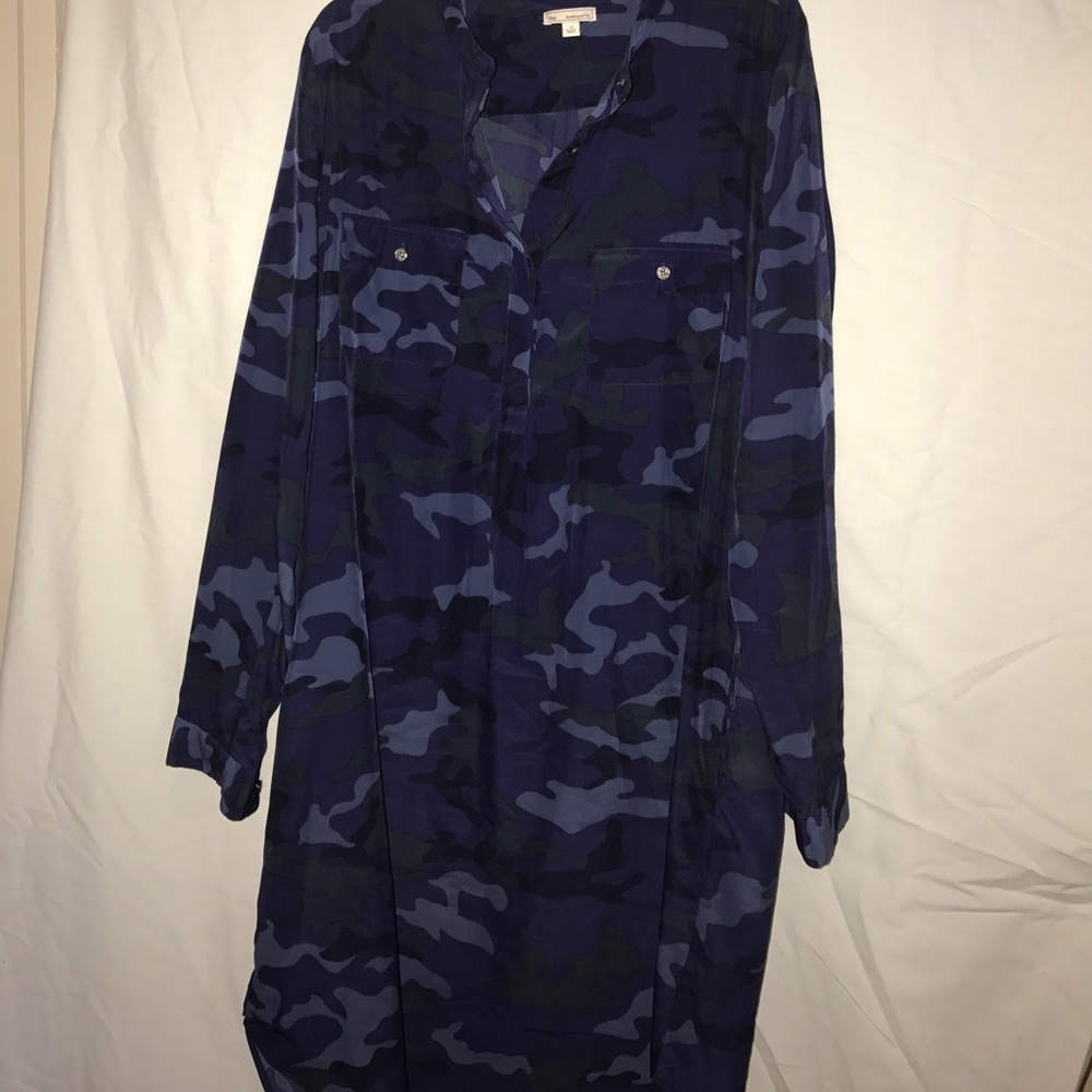 Women's gap blue camo dress