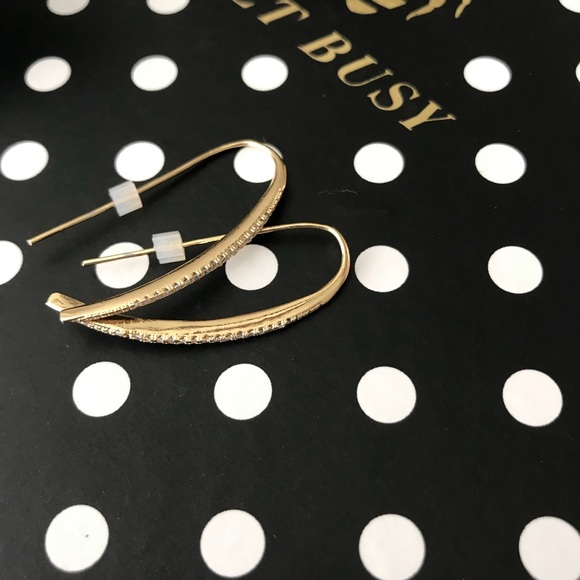 •Simply Chic• Pavé Threader Earrings - Picture 4 of 4