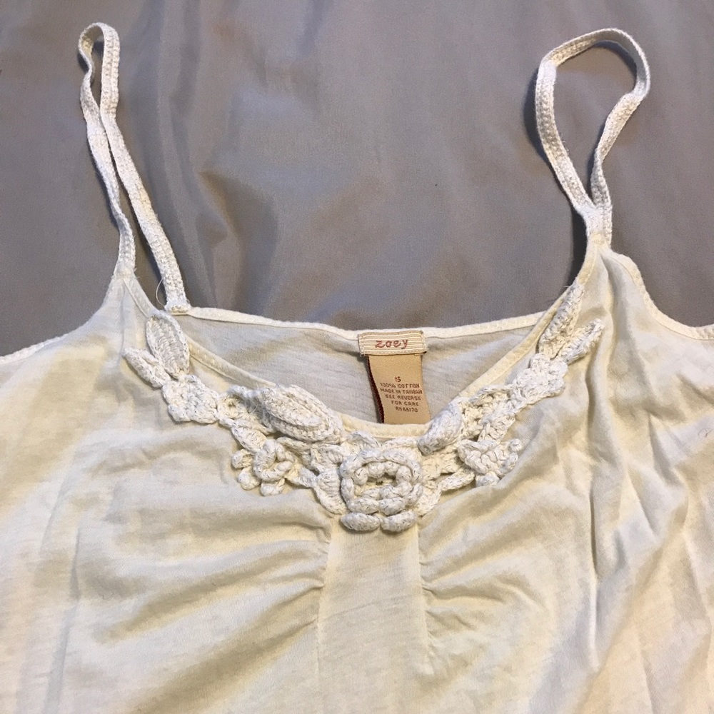 Zoey yellowish/cream spaghetti strap top