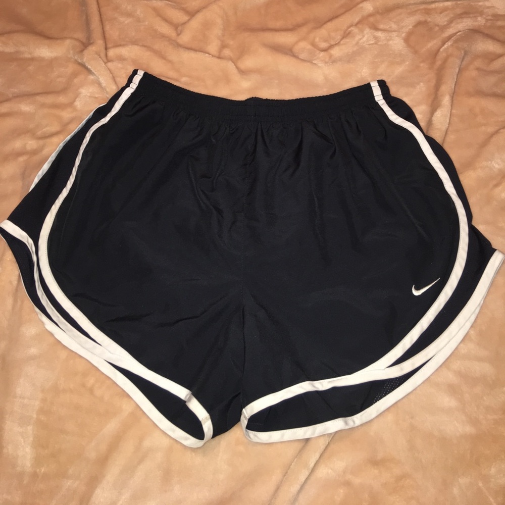 Black/White Nike Dri-Fit Athletic Shorts