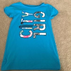 Soft blue shirt for girls