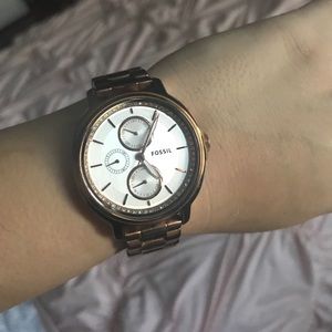 Rose gold fossil watch Rose gold fossil watch