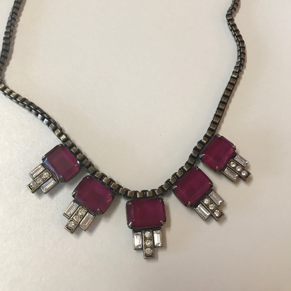 Loren Hope GUC Alex maroon necklace