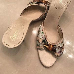 Authentic Gucci bamboo slide sandals