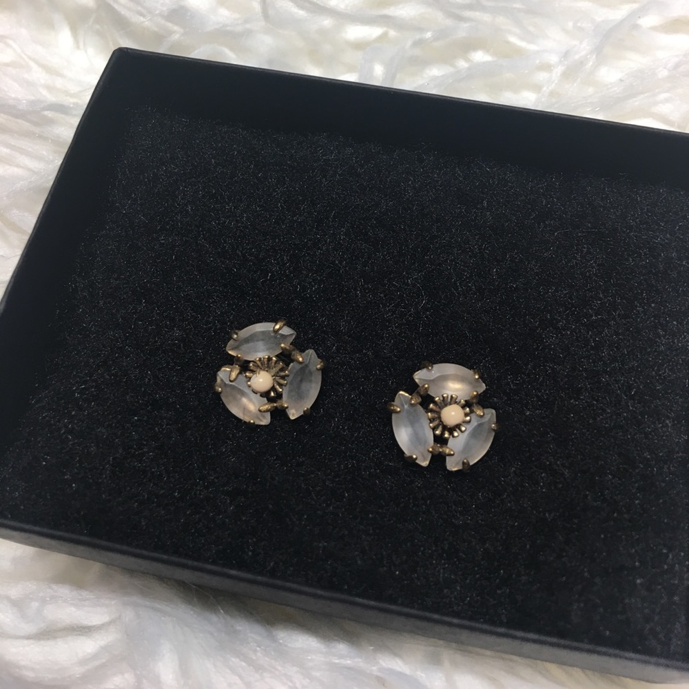 J. crew floral studs