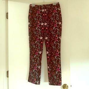 Cynthia Rowley floral pants size 2
