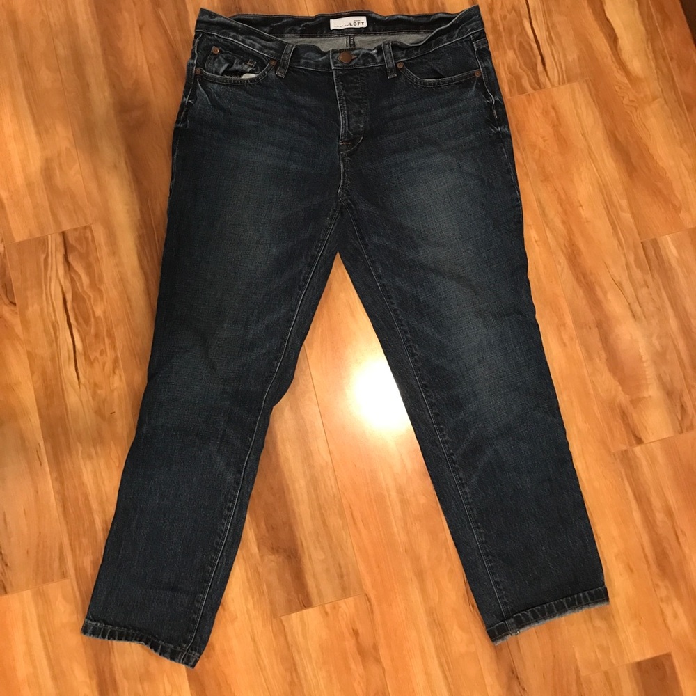 Loft Jeans. Size 8. Boyfriend style. Loose fit.