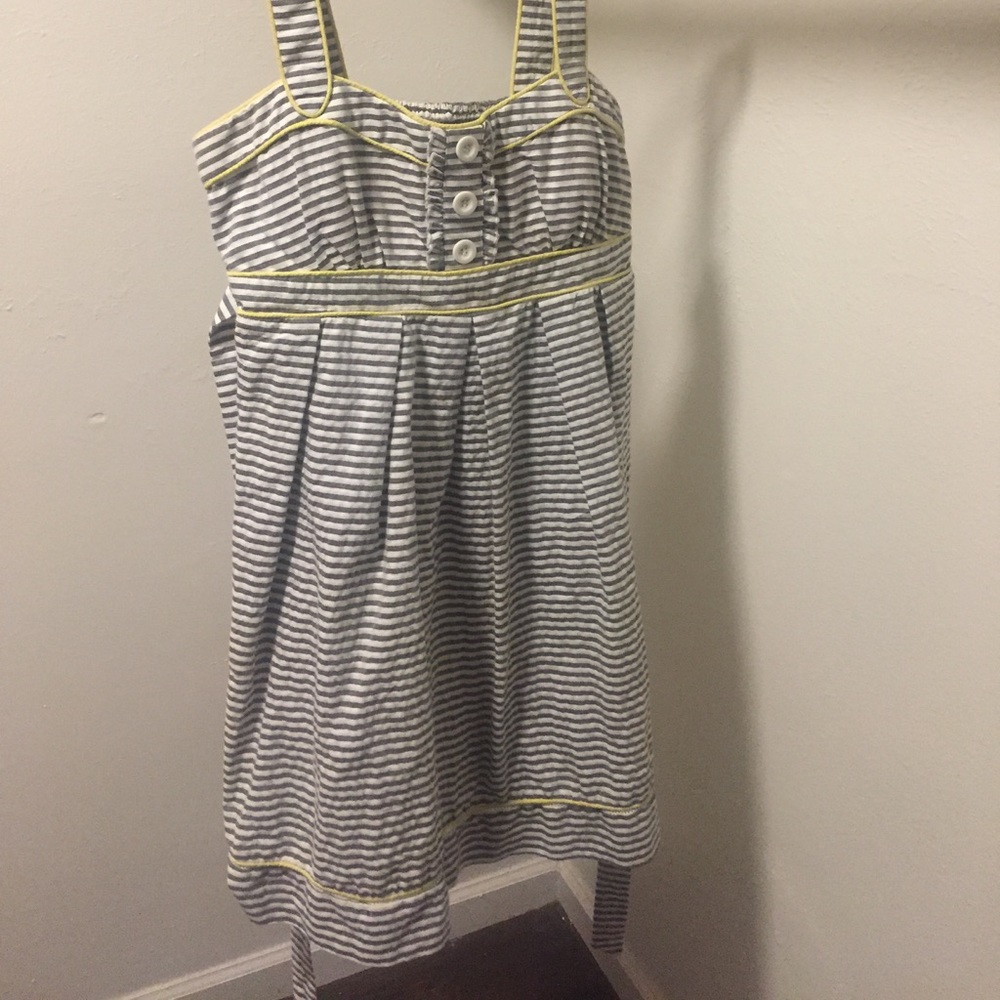 Yellow and Grey Sun Dress