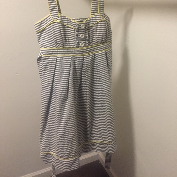 Yellow and Grey Sun Dress - Picture 1 of 3
