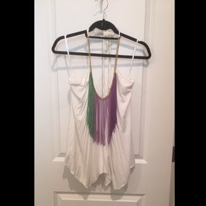 Fringe Sky Halter Top
