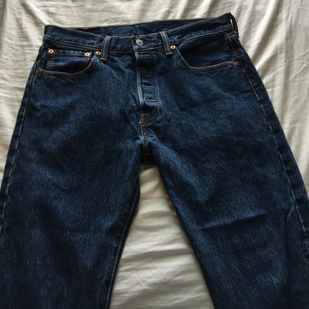 Dark wash Levi jeans