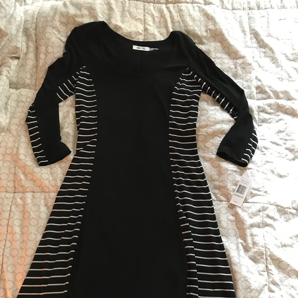 Black dress with accent sides
